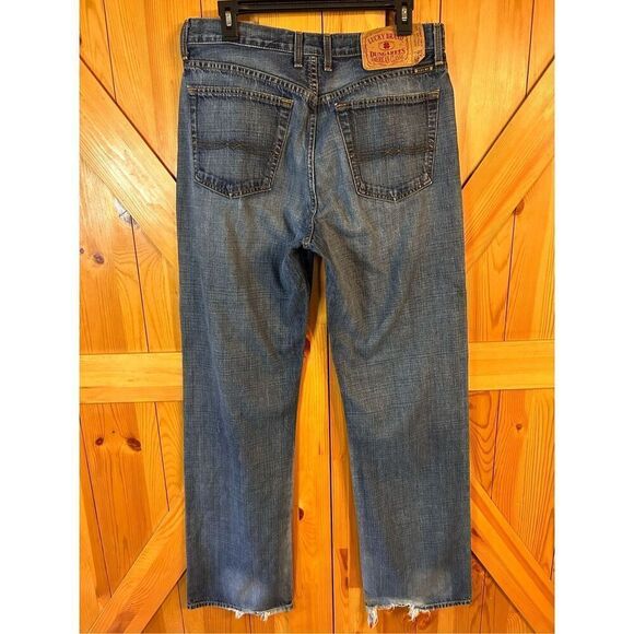Lucky Brand Jeans 33 Cotton Denim Straight Leg Dungarees (4670) read - Picture 4 of 8